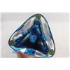 Image 4 : Chalet Blue Art Glass Vase - Small Chip