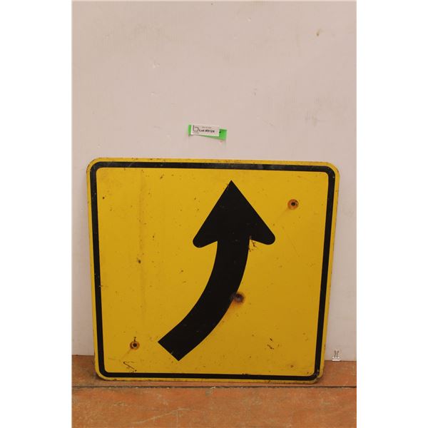 *Curve sign - 24" x 24"