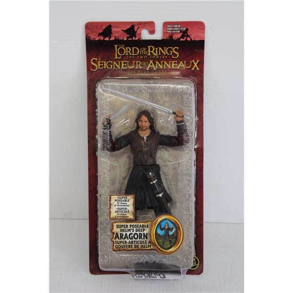 Lord of the Rings Helm`s Deep Aragorn Figurine - NIB