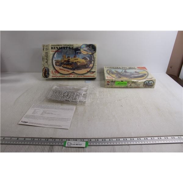 (2) Mirage Hobby Army Tank Model Kits - (1) Sealed