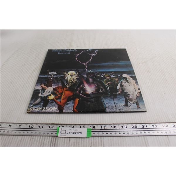 Black Sabbath LIVE EVIL Vinyl Record