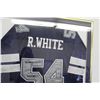 Image 2 : *Randy White Dallas Cowboys Autographed Hall of Fame Framed Jersey - 30" x 37"