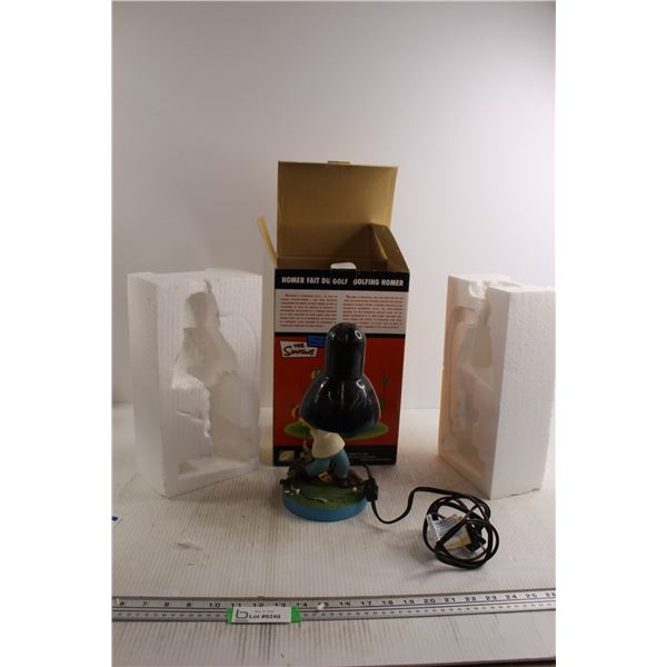The Simpsons Golfing Homer Desk Lamp