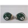 Image 2 : Saskatchewan Roughriders Wisers & Polar Ice Ceramic Salt & Pepper Shakers