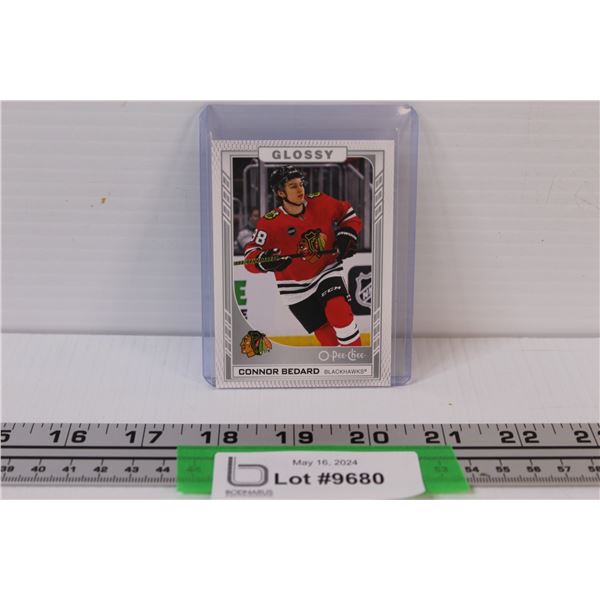 Connor Bedard O-Pee-Chee OPC 2023-24 Glossy Rookie Card Blackhawks