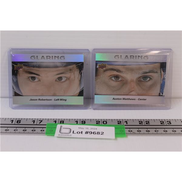 (2) Upper Deck Special Inserts 1/400+ Packs Rare! Auston Matthews & Jason Robertson