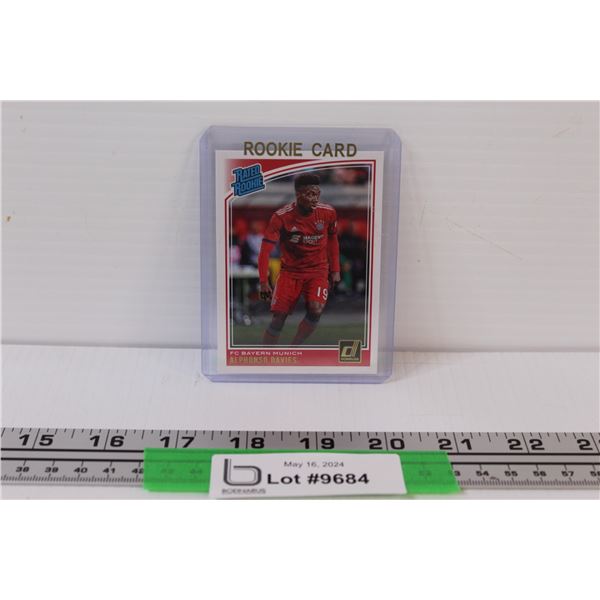 Alphonso Davies FC Bayern Munich Panini Rookie Rated Canadian Soccer Star Card