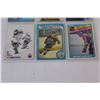 Image 4 : (9) Edmonton Oilers Hockey Cards: 6 - Connor McDavid; Wayne Gretzky; Anderson; Hunter
