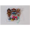Image 2 : (3) Lot of 3 LOL Dolls and Accessories