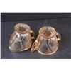 Image 3 : Jeanette Glass Carnival Glass Iris & Herringbone Creamer & Sugar Set 1930's