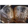 Image 4 : Jeanette Glass Carnival Glass Iris & Herringbone Creamer & Sugar Set 1930's