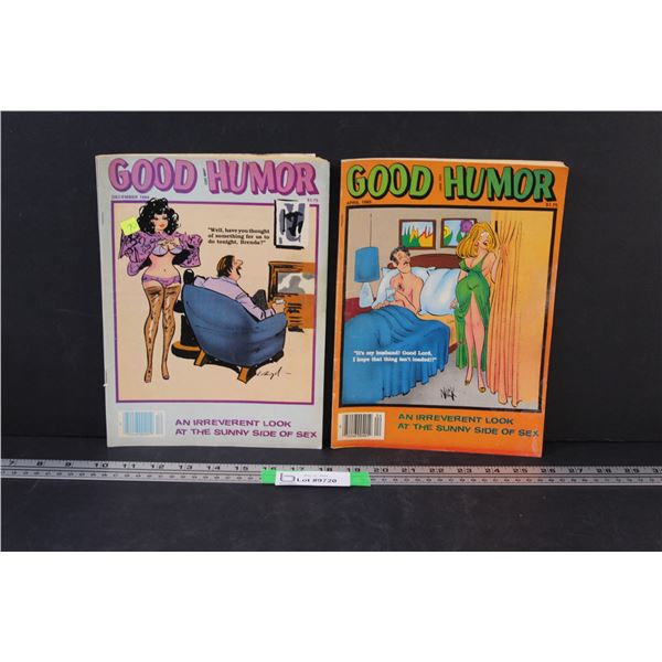 (2) Good Humor Adult Jokes Magazines: Dec 84 & April 85