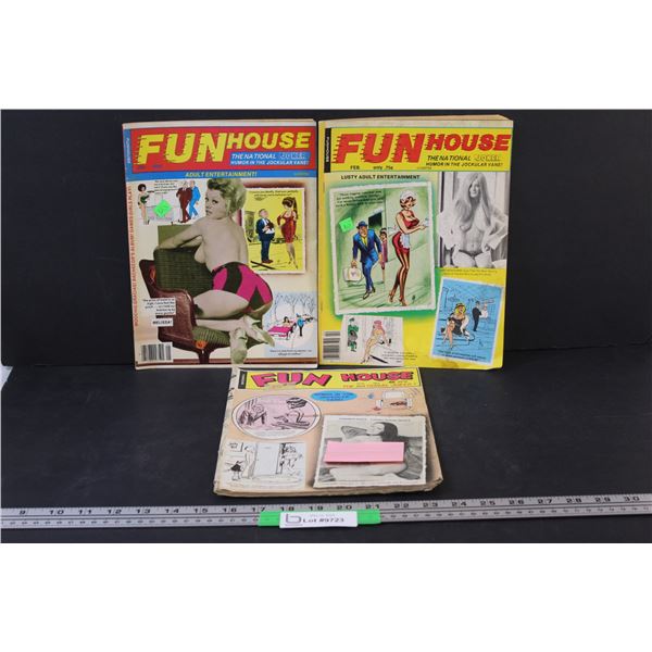 (3) FUN House Adult Humour Magazines
