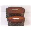 Image 5 : (2) Vintage Look Trinket Nesting Storage Boxes