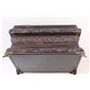 Image 5 : Vintage Hand-Carved Wooden Trinket Storage Box - 11" Wide