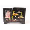 Image 1 : Hand Painted Lacquer 1950's Marked Japan Ballerina Music Box / Jewelry Trinket Box