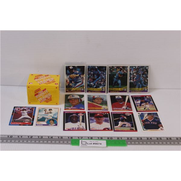 (15)Score 1990 MLB Rookie Baseball Cards Sealed Set; & 14 Montreal Expos and Misc Cards
