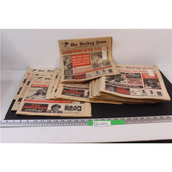 (24) Hockey News Newspapers January 1975 to December 1975 Issues