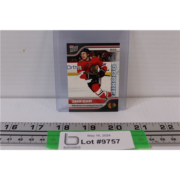Connor Bedard 2023-24 Rookie Topps Now #15 Hockey Sticker Card