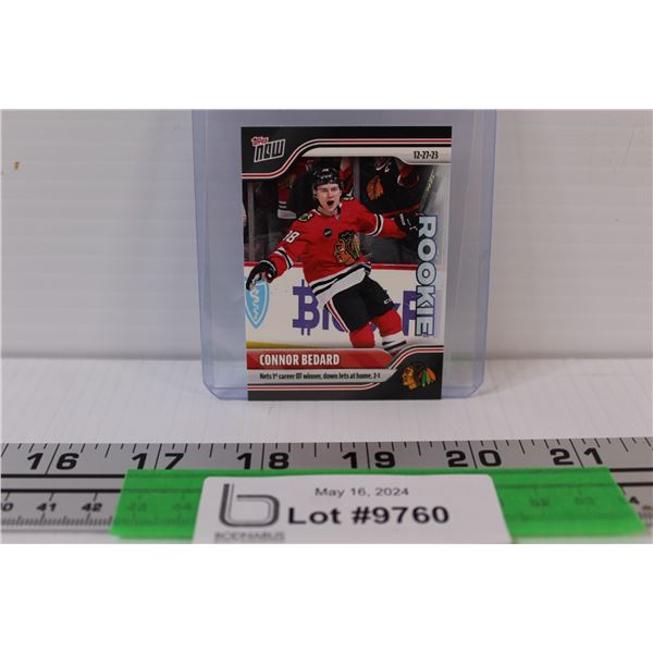 Connor Bedard 2023-24 Rookie Topps Now #72 Hockey Sticker Card