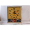 Image 1 : Vintage 7UP Advertising Wall Clock - Works 22" Tall 19" Wide