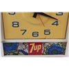 Image 4 : Vintage 7UP Advertising Wall Clock - Works 22" Tall 19" Wide