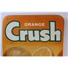 Image 2 : Vintage Orange Crush Wall Advertising Board with 2-3" Crack & Small Hole - 23 1/2" Tall 20" Wide