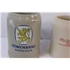 Image 2 : (4) German / Bavarian Crockware 1/2 Litre Beer Steins