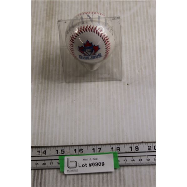 Blue Jays Baseball in Display Case