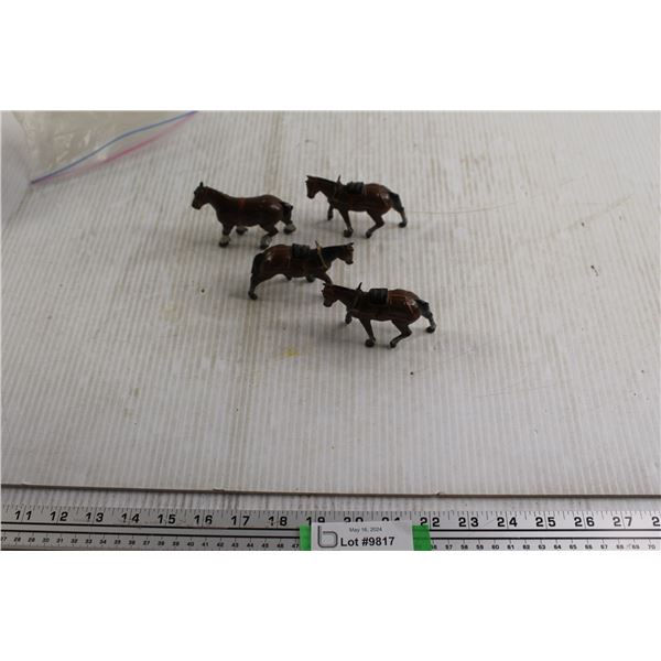 (4) Britians 1950's Toy Lead Horses