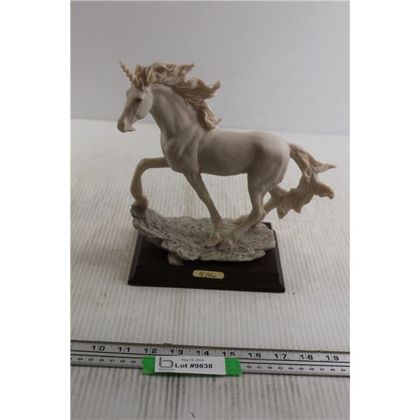 Unicorn Sculpture By A.Belcari, Italy-repaired horn
