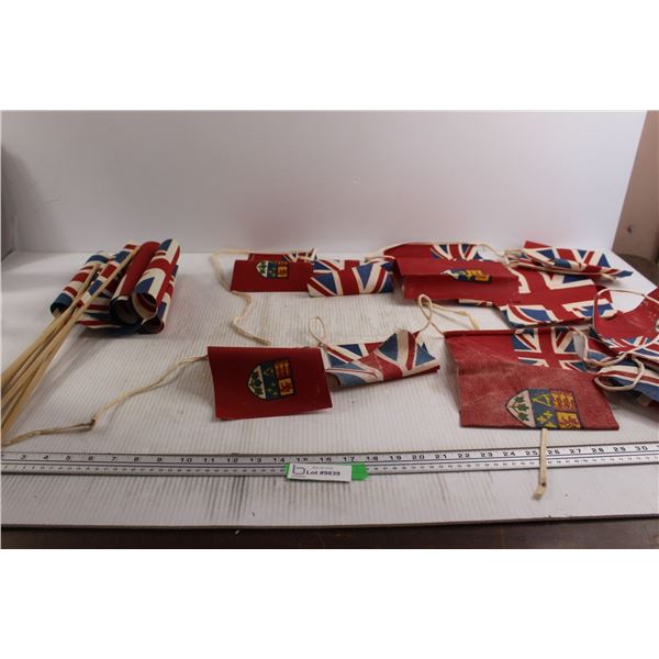 (6) Union Jack Flags & (2) Long Canada Ensign & Union Jack banners