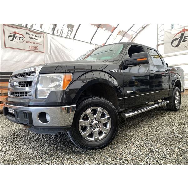 A12D --  2013 FORD F150 SUPER CREW 4X4, Black, 237944 KM