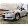 Image 2 : B5 --  2012 HONDA CIVIC LX, Silver, 177,985 KM