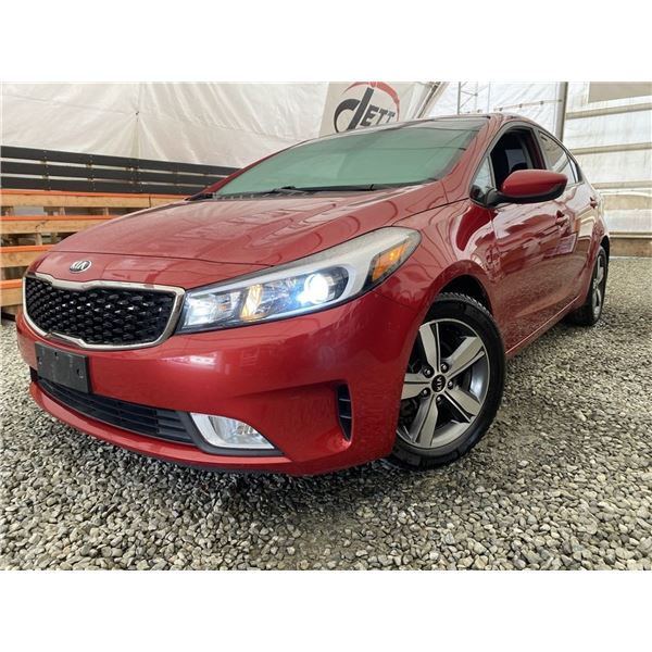 C6Q --  2018 KIA FORTE LX , Red, 160759 KM