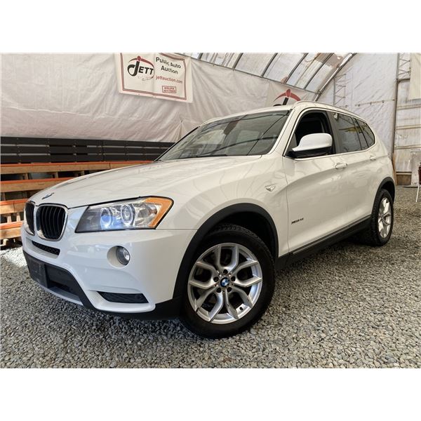 C6K --  2014 BMW X3 XDRIVE 28I AWD, White, 178820 KM