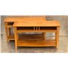 Image 1 : 550 -- 2X SOLID WOOD CONSOLE TABLES