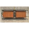 Image 1 : 561 -- 3 PIECE WROUGHT IRON AND RATTAN ROOM DIVIDER