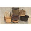 Image 1 : 571 -- LOT OF 9 WOVEN BASKETS AND BOXES