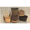 Image 2 : 571 -- LOT OF 9 WOVEN BASKETS AND BOXES