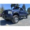 Image 2 : F6H -- 2005 FORD F350 SRW SUPER DUTY CREW CAB LONG BOX TURBO DIESEL 4X4, BLUE, 197,989 KMS