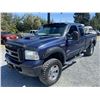 Image 3 : F6H -- 2005 FORD F350 SRW SUPER DUTY CREW CAB LONG BOX TURBO DIESEL 4X4, BLUE, 197,989 KMS