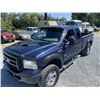 Image 4 : F6H -- 2005 FORD F350 SRW SUPER DUTY CREW CAB LONG BOX TURBO DIESEL 4X4, BLUE, 197,989 KMS