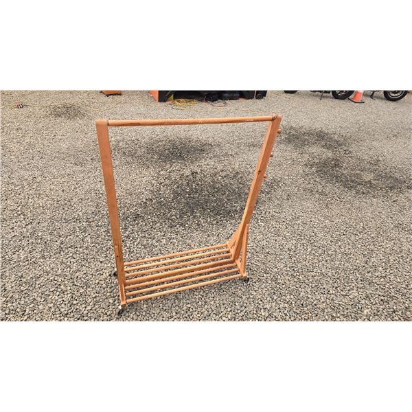 588 -- WOODEN CLOTHING RACK