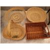 Image 1 : Lot of rattan Storage boxes 3 round 1 rectangular