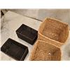 Image 3 : lot of 5 rattan storage boxes