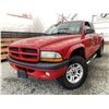 Image 1 : A7 --  2001 DODGE DAKOTA SPORT 4X4, Red, 293296 KM