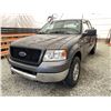 Image 3 : A12N --  2005 FORD F150 CREW CAB 4X4, Grey, UNKNOWN KM  "NO RESERVE"