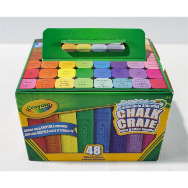 CRAYOLA WASHABLE SIDEWALK CHALK 48 COLORS