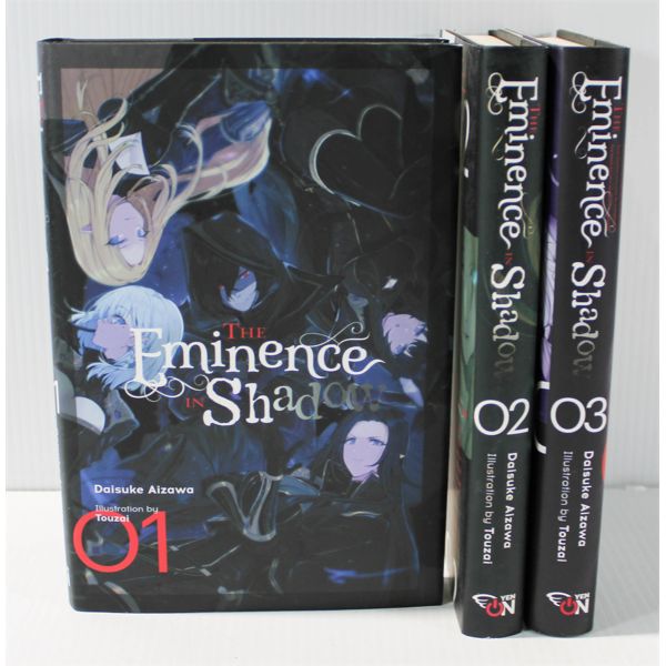 THE EMINENCE SHADOW VOL 1 - 3 NOVEL BOOKS